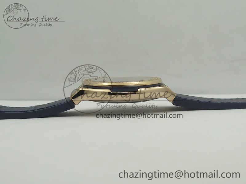 Classic Fusion 42mm Crystal RG Case F16 Factory 1:1 Best Edition Blue Dial On Gummy Strap A2892