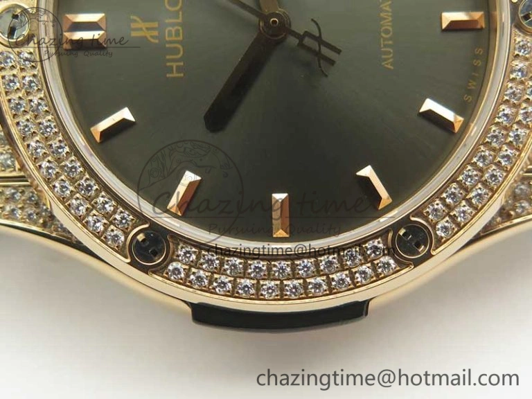Classic Fusion 42mm Crystal RG Case F16 Factory 1:1 Best Edition Gray Dial On Gummy Strap A2892