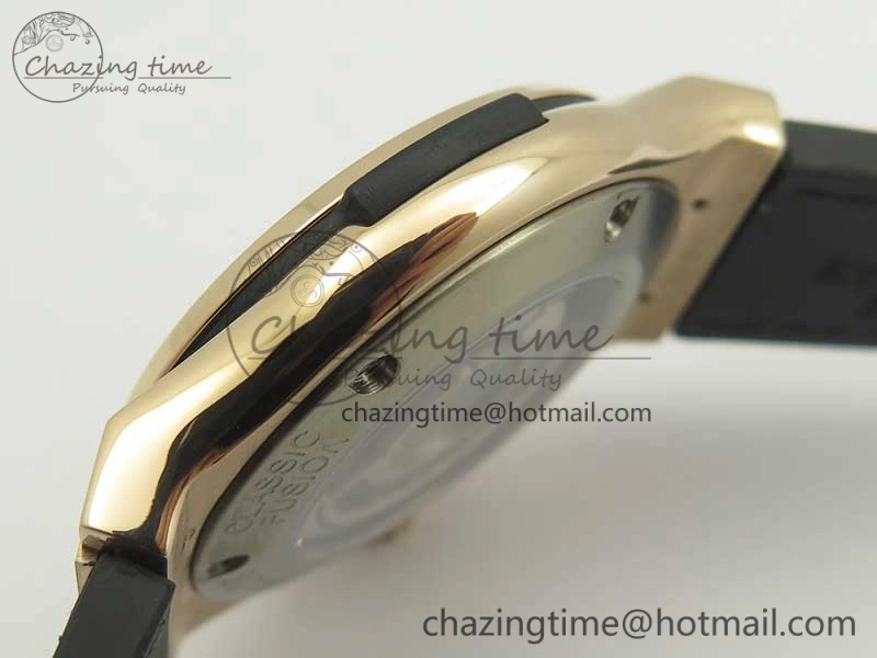 Classic Fusion 42mm Crystal RG Case F16 Factory 1:1 Best Edition Gray Dial On Gummy Strap A2892
