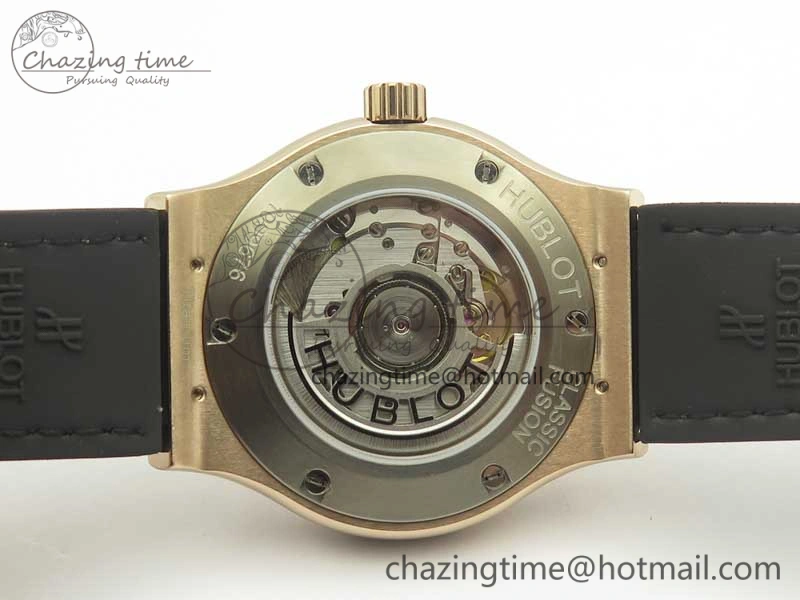 Classic Fusion 42mm Crystal RG Case F16 Factory 1:1 Best Edition Gray Dial On Gummy Strap A2892