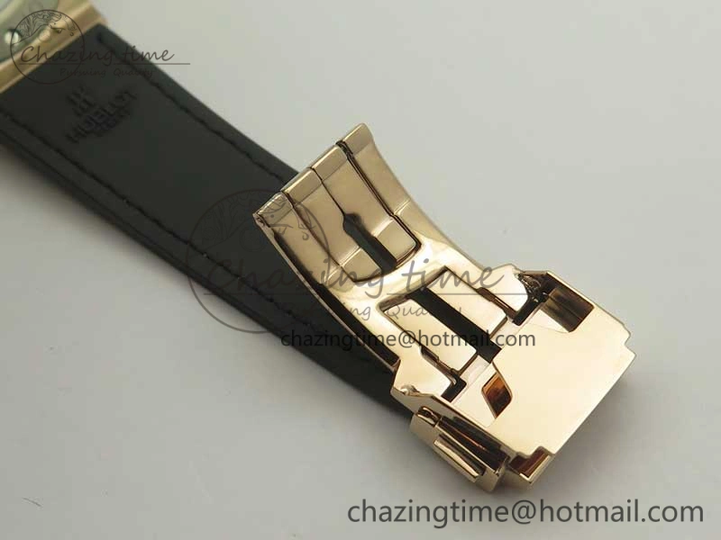 Classic Fusion 42mm Crystal RG Case F16 Factory 1:1 Best Edition Gray Dial On Gummy Strap A2892