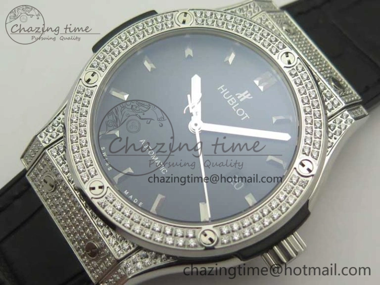Classic Fusion 42mm Crystal TI Case F16 Factory 1:1 Best Edition Black Dial On Gummy Strap A2892