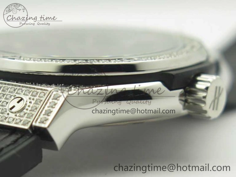 Classic Fusion 42mm Crystal TI Case F16 Factory 1:1 Best Edition Black Dial On Gummy Strap A2892