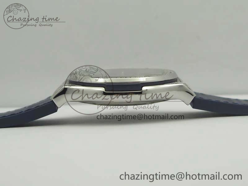 Classic Fusion 42mm Crystal TI Case F16 Factory 1:1 Best Edition Blue Dial On Gummy Strap A2892