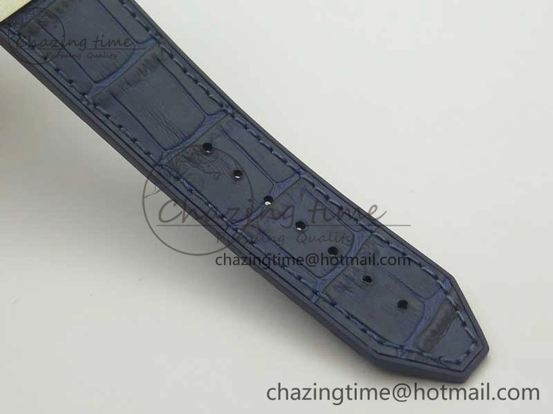 Classic Fusion 42mm Crystal TI Case F16 Factory 1:1 Best Edition Blue Dial On Gummy Strap A2892