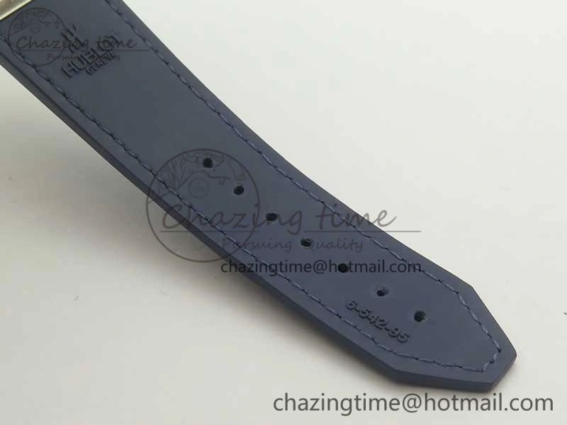 Classic Fusion 42mm Crystal TI Case F16 Factory 1:1 Best Edition Blue Dial On Gummy Strap A2892