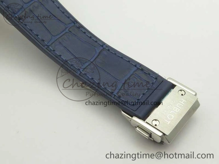 Classic Fusion 42mm Crystal TI Case F16 Factory 1:1 Best Edition Blue Dial On Gummy Strap A2892