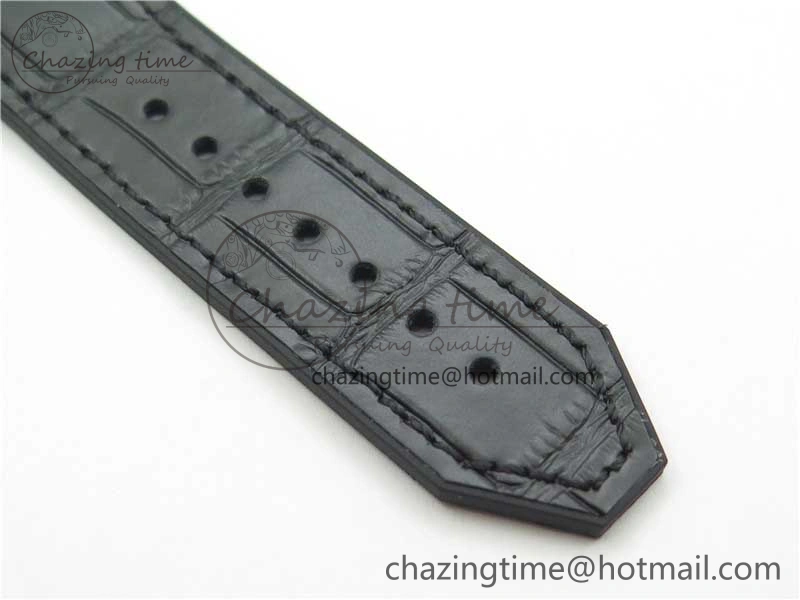 Classic Fusion 42mm DLC B50 Black Dial On Black Gummy Strap A2892