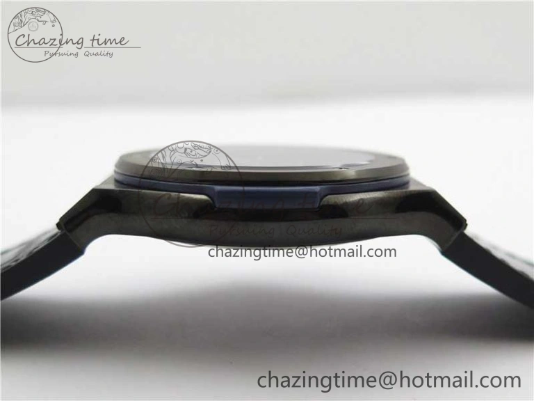 Classic Fusion 42mm DLC B50 Blue Dial On Blue Gummy Strap A2892
