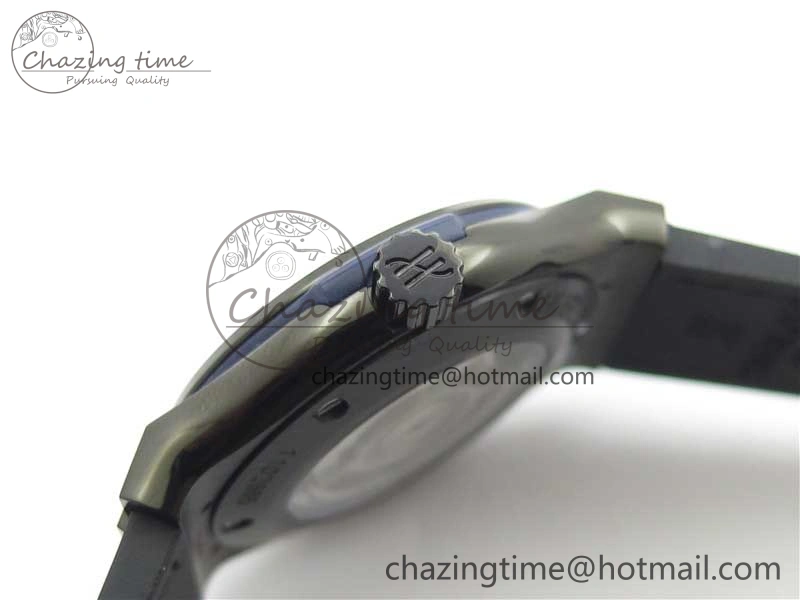 Classic Fusion 42mm DLC B50 Blue Dial On Blue Gummy Strap A2892