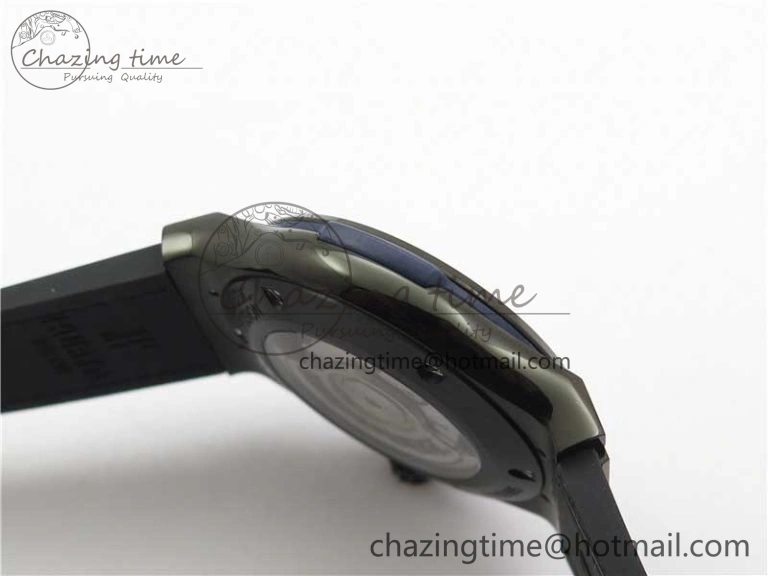 Classic Fusion 42mm DLC B50 Blue Dial On Blue Gummy Strap A2892