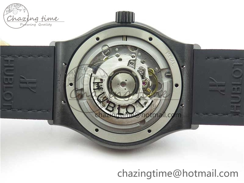 Classic Fusion 42mm DLC B50 Blue Dial On Blue Gummy Strap A2892