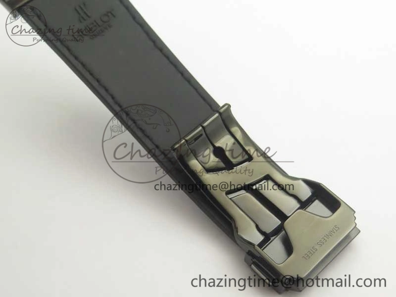 Classic Fusion 42mm PVD JJF 1:1 Best Edition Gray Dial on Black Gummy Strap A2892