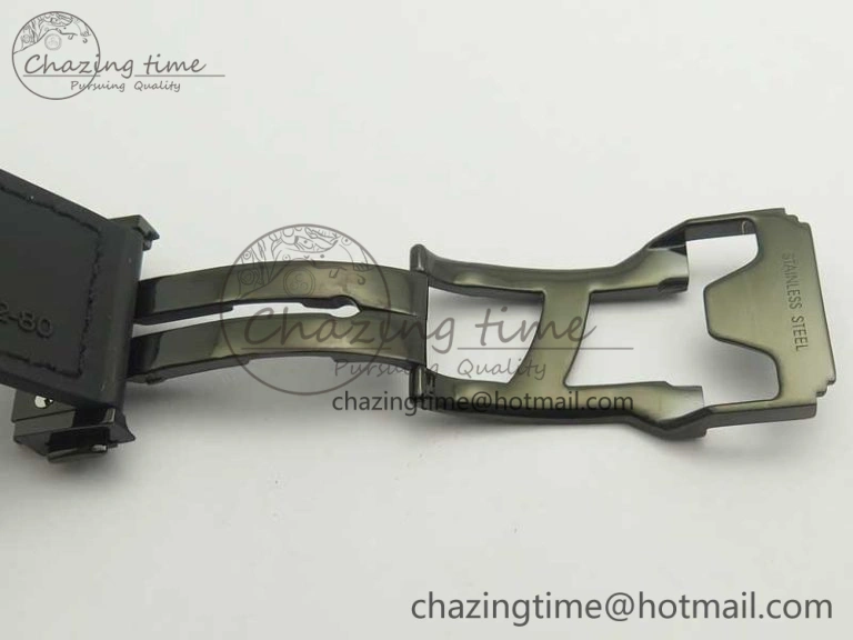 Classic Fusion 42mm PVD JJF 1:1 Best Edition Gray Dial on Black Gummy Strap A2892