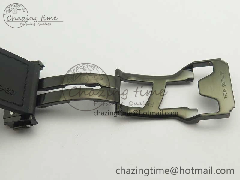 Classic Fusion 42mm PVD JJF 1:1 Best Edition Gray Dial on Black Gummy Strap A2892