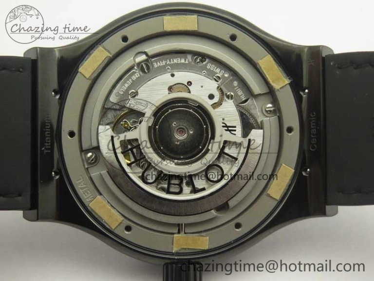 Classic Fusion 42mm PVD JJF 1:1 Best Edition Gray Dial on Black Gummy Strap A2892