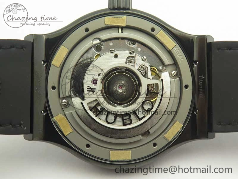 Classic Fusion 42mm PVD JJF 1:1 Best Edition Gray Dial on Black Gummy Strap A2892