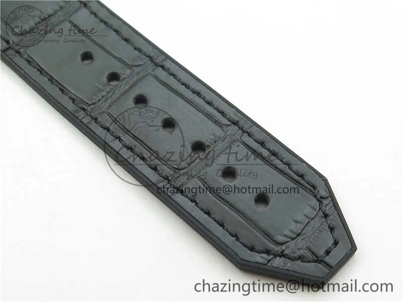 Classic Fusion 42mm RG B50 Black Dial On Black Gummy Strap A2892