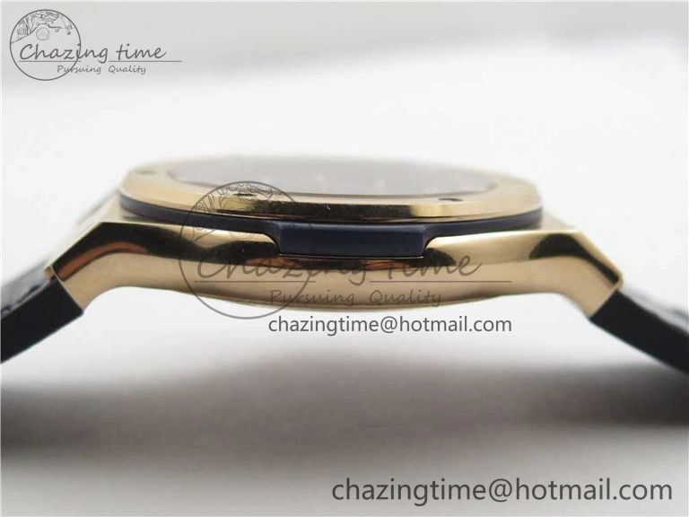 Classic Fusion 42mm RG B50 Blue Dial On Blue Gummy Strap A2892