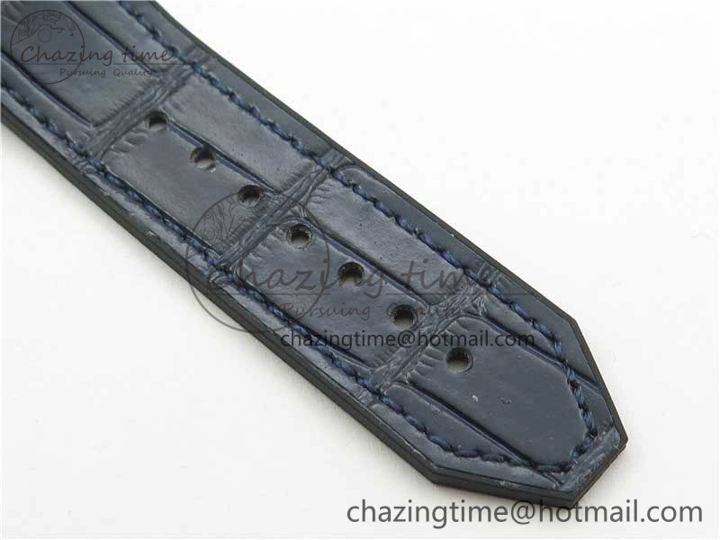 Classic Fusion 42mm RG B50 Blue Dial On Blue Gummy Strap A2892