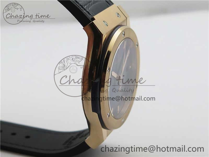 Classic Fusion 42mm RG B50 Blue Dial On Blue Gummy Strap A2892