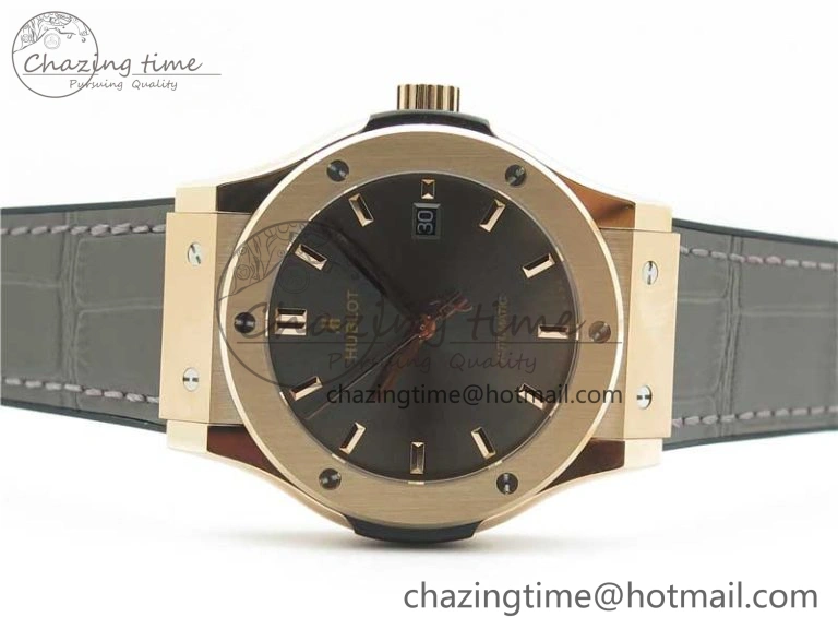 Classic Fusion 42mm RG B50 Gray Dial On Gray Gummy Strap A2892