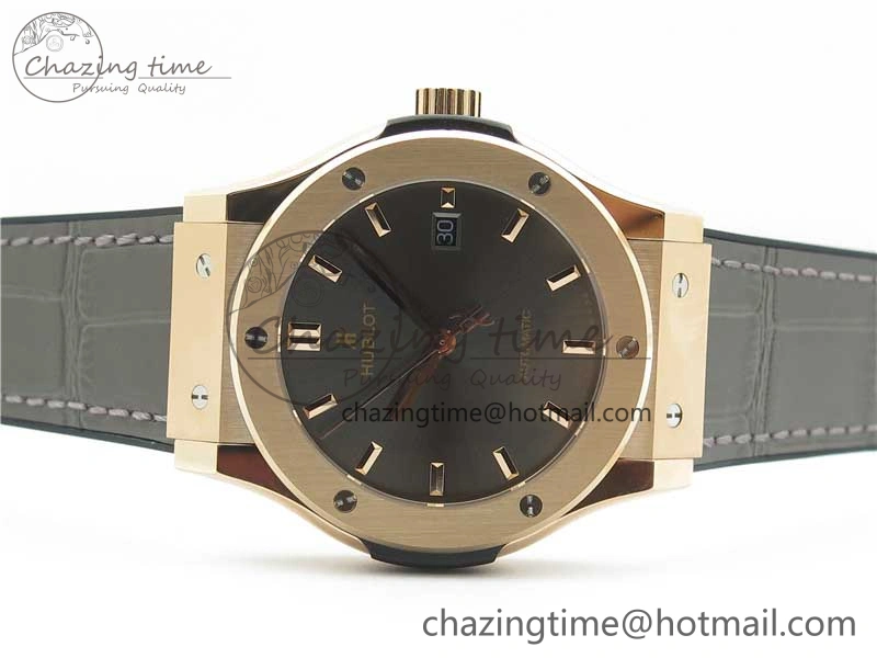 Classic Fusion 42mm RG B50 Gray Dial On Gray Gummy Strap A2892