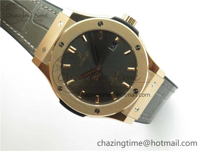 Classic Fusion 42mm RG B50 Gray Dial On Gray Gummy Strap A2892
