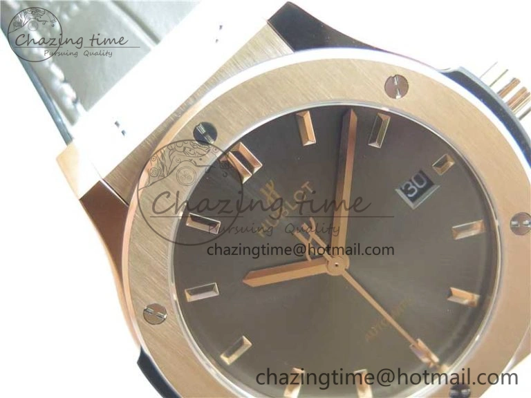 Classic Fusion 42mm RG B50 Gray Dial On Gray Gummy Strap A2892