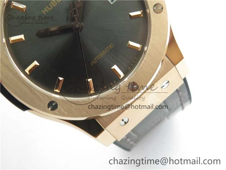 Classic Fusion 42mm RG B50 Gray Dial On Gray Gummy Strap A2892