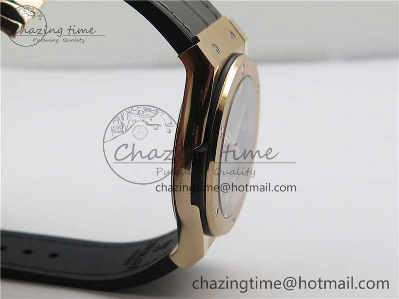 Classic Fusion 42mm RG B50 Gray Dial On Gray Gummy Strap A2892