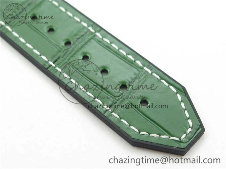 Classic Fusion 42mm RG B50 Green Dial On Green Gummy Strap A2892