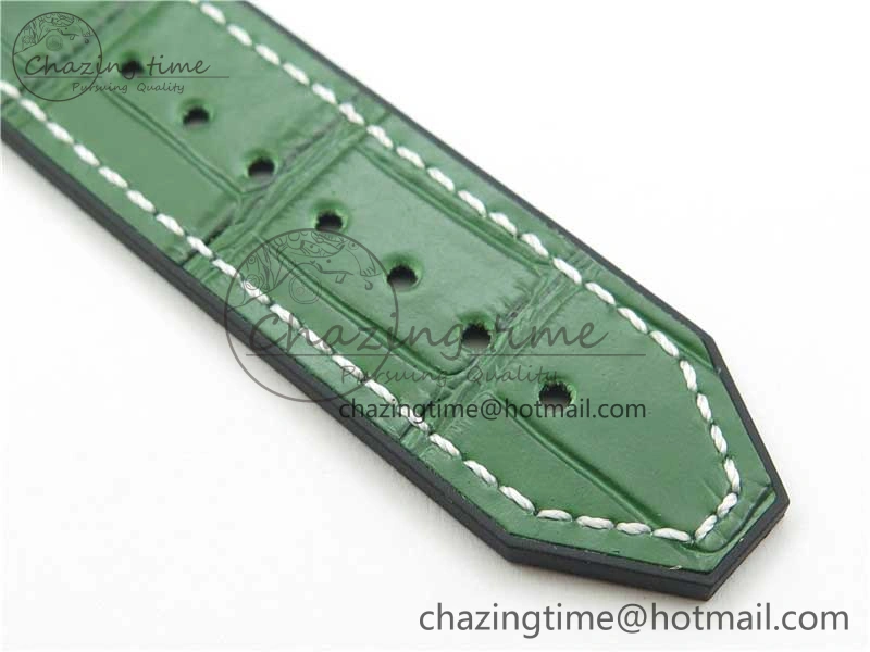 Classic Fusion 42mm RG B50 Green Dial On Green Gummy Strap A2892