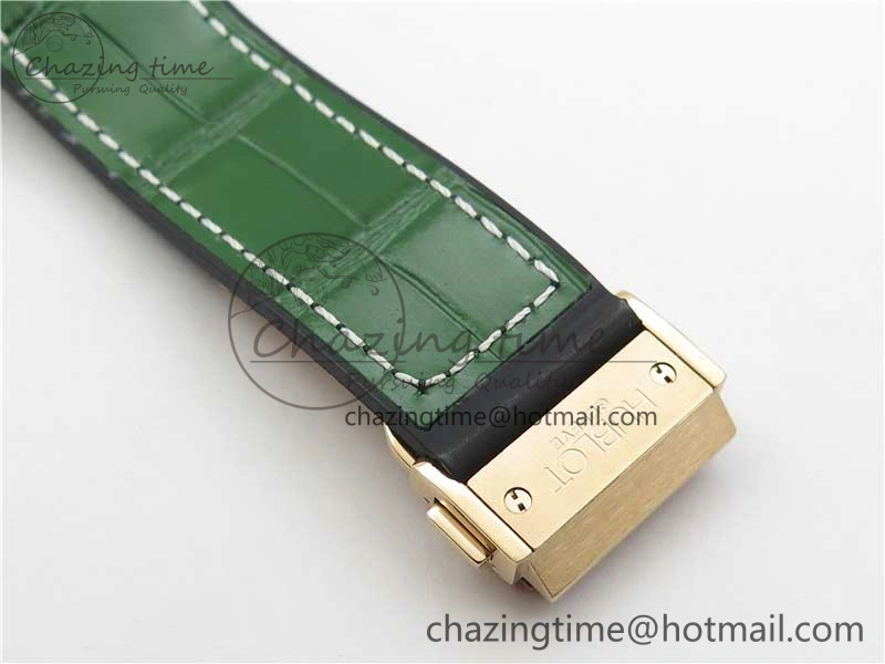 Classic Fusion 42mm RG B50 Green Dial On Green Gummy Strap A2892