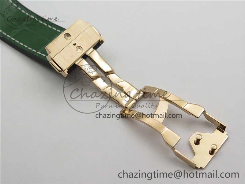 Classic Fusion 42mm RG B50 Green Dial On Green Gummy Strap A2892