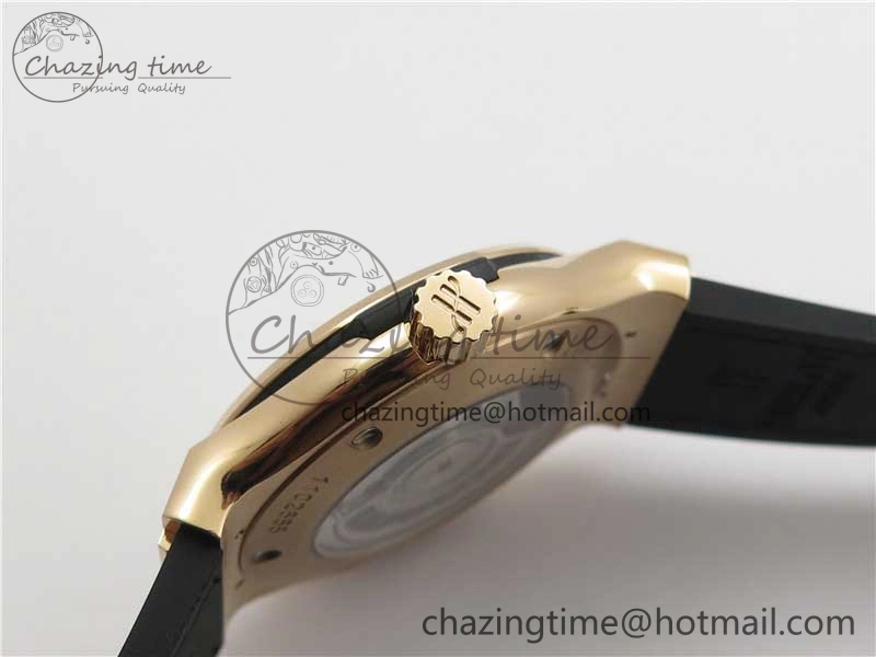 Classic Fusion 42mm RG B50 White Dial On Brown Gummy Strap A2892