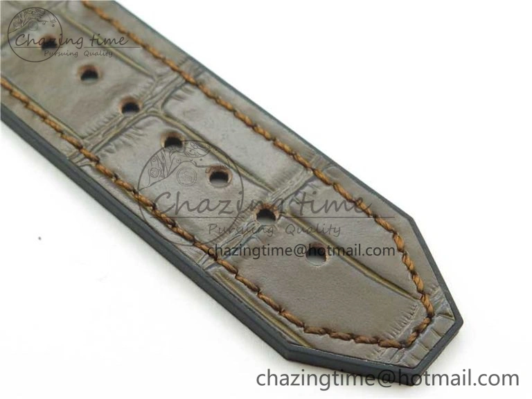 Classic Fusion 42mm RG B50 White Dial On Brown Gummy Strap A2892