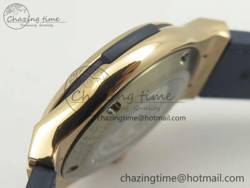 Classic Fusion 42mm RG F16 Factory 1:1 Best Edition Blue Dial On Gummy Strap A2892