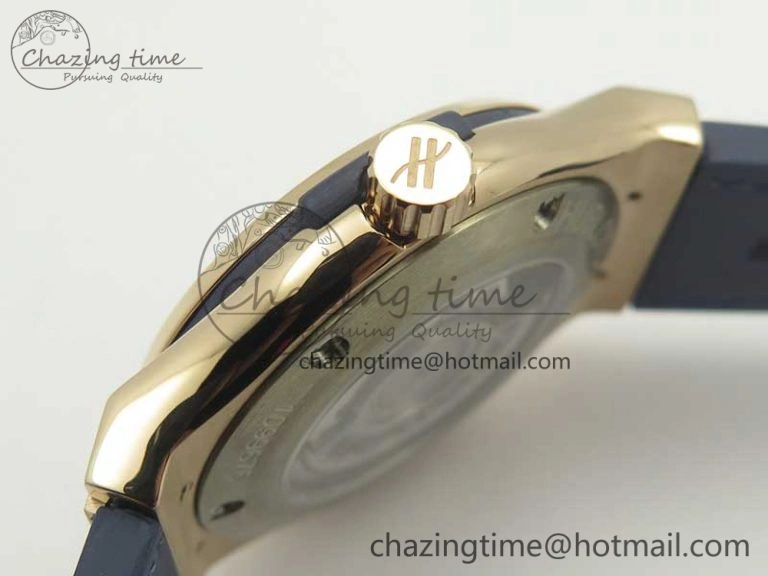 Classic Fusion 42mm RG F16 Factory 1:1 Best Edition Blue Dial On Gummy Strap A2892