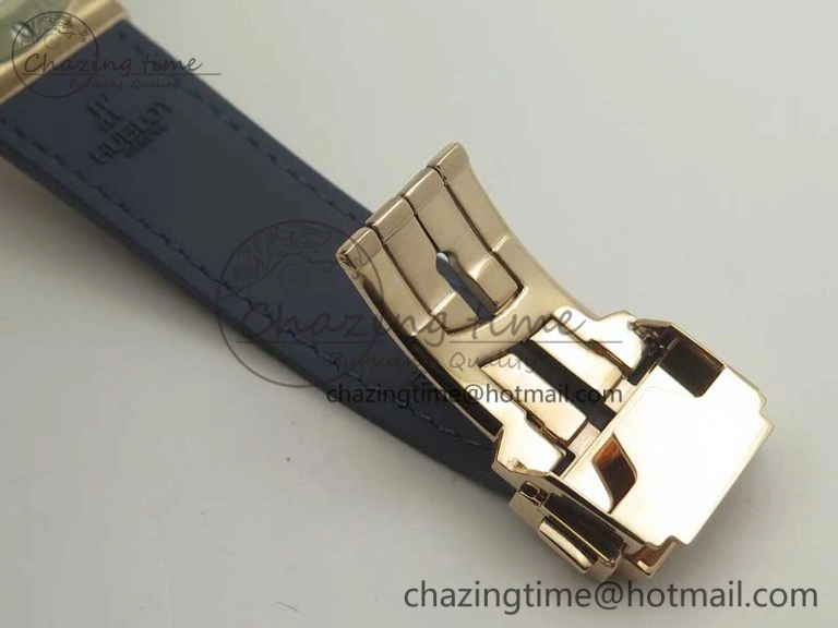 Classic Fusion 42mm RG F16 Factory 1:1 Best Edition Blue Dial On Gummy Strap A2892