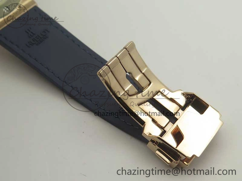Classic Fusion 42mm RG F16 Factory 1:1 Best Edition Blue Dial On Gummy Strap A2892