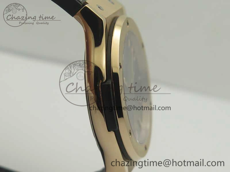 Classic Fusion 42mm RG F16 Factory 1:1 Best Edition Gray Dial On Gummy Strap A2892