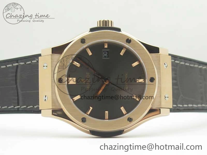 Classic Fusion 42mm RG F16 Factory 1:1 Best Edition Gray Dial On Gummy Strap A2892
