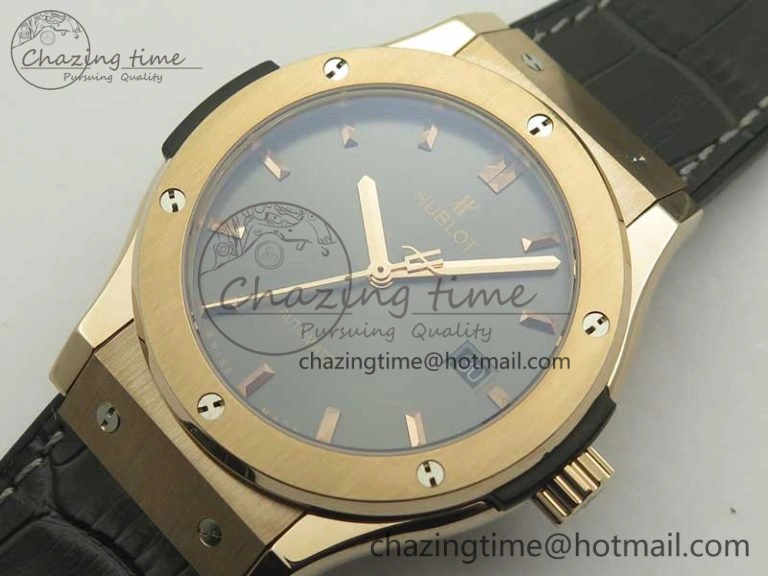 Classic Fusion 42mm RG F16 Factory 1:1 Best Edition Gray Dial On Gummy Strap A2892