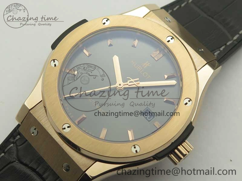 Classic Fusion 42mm RG F16 Factory 1:1 Best Edition Gray Dial On Gummy Strap A2892