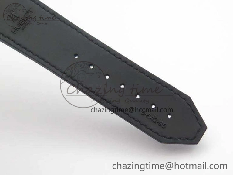 Classic Fusion 42mm RG JJF 1:1 Best Edition Black Dial On Gummy Strap A2892