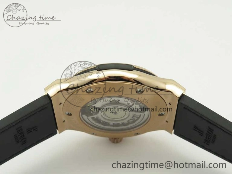 Classic Fusion 42mm RG JJF 1:1 Best Edition Green Dial on Green Gummy Strap A2892