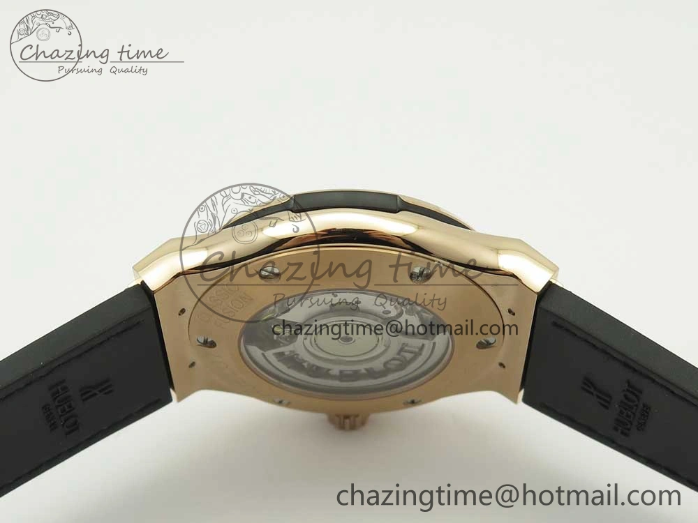 Classic Fusion 42mm RG JJF 1:1 Best Edition Green Dial on Green Gummy Strap A2892