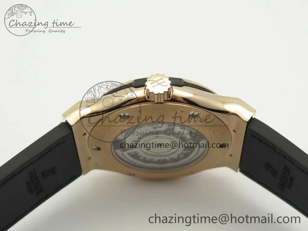 Classic Fusion 42mm RG JJF 1:1 Best Edition Green Dial on Green Gummy Strap A2892