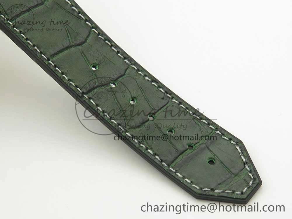 Classic Fusion 42mm RG JJF 1:1 Best Edition Green Dial on Green Gummy Strap A2892